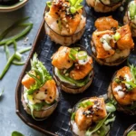 Baked Chipotle Salmon Sushi Cups