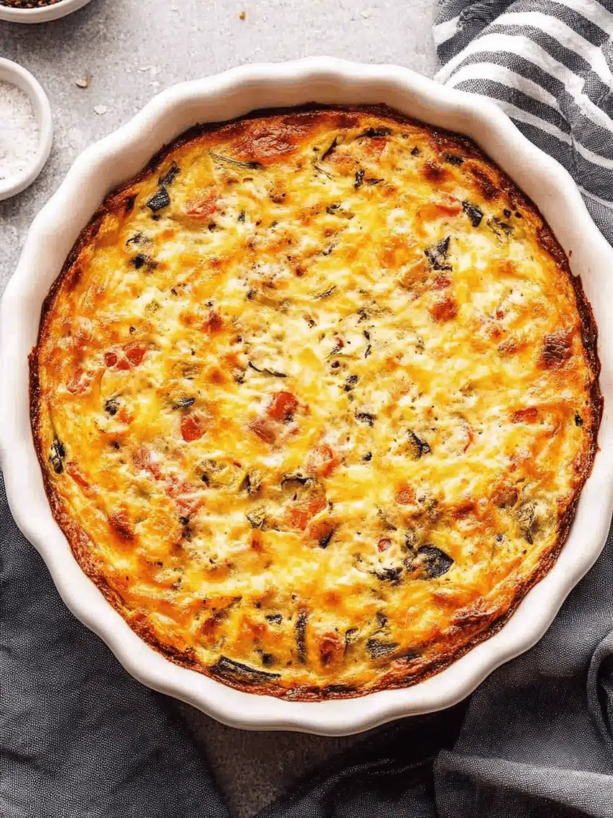 Crustless Vegetable Quiche