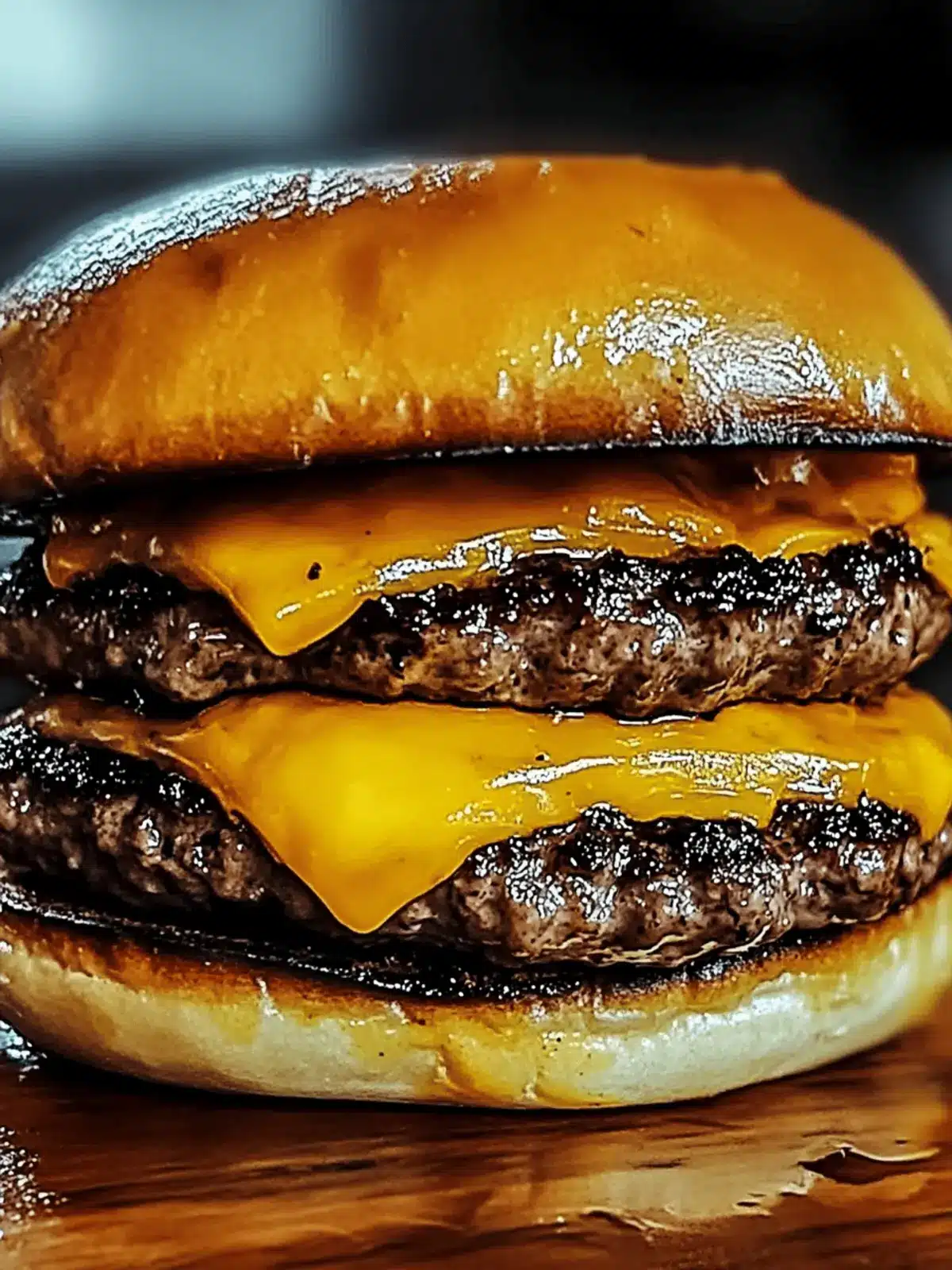 Smoked Cajun Cheese Burgers