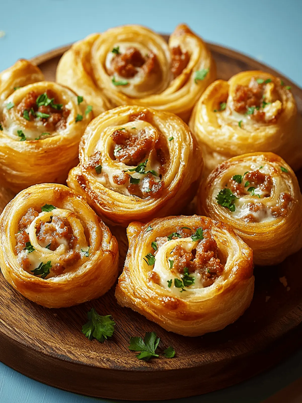 Sausage and Cream Cheese Pinwheels (Football Season Recipe)