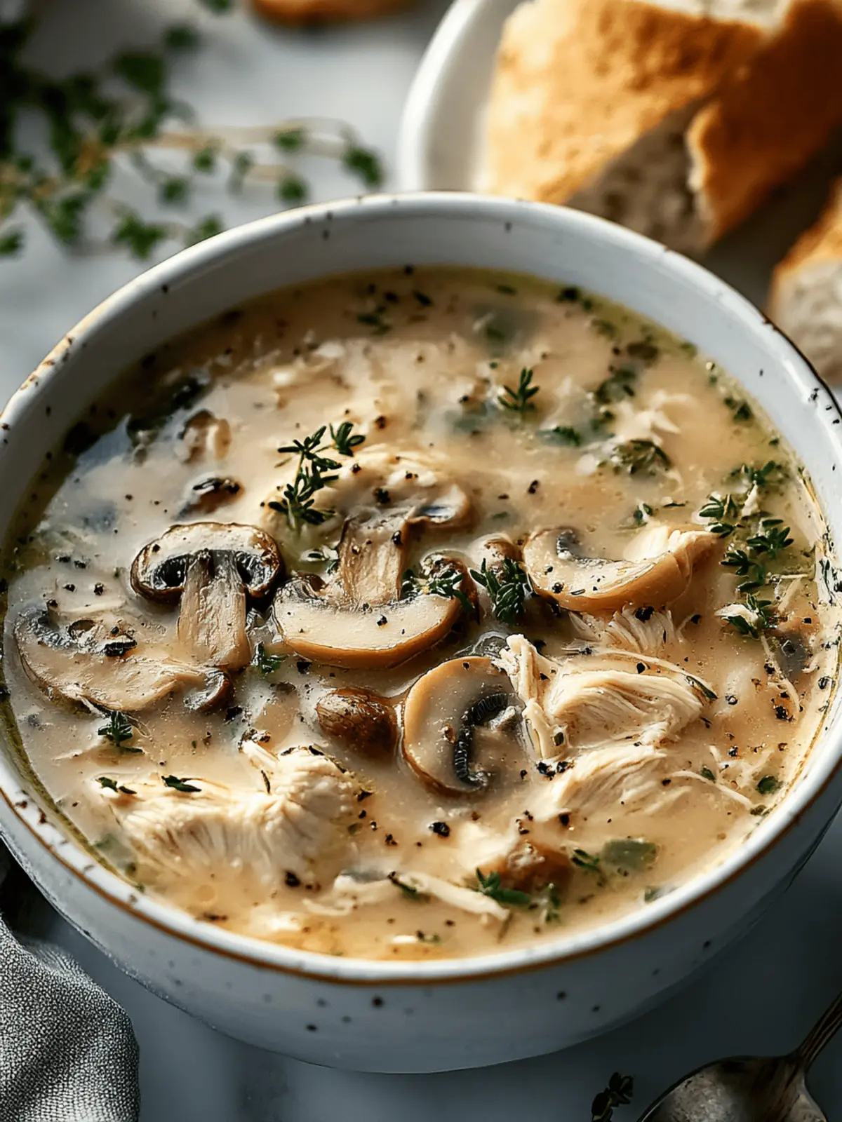 Rotisserie Chicken Mushroom Soup Recipe