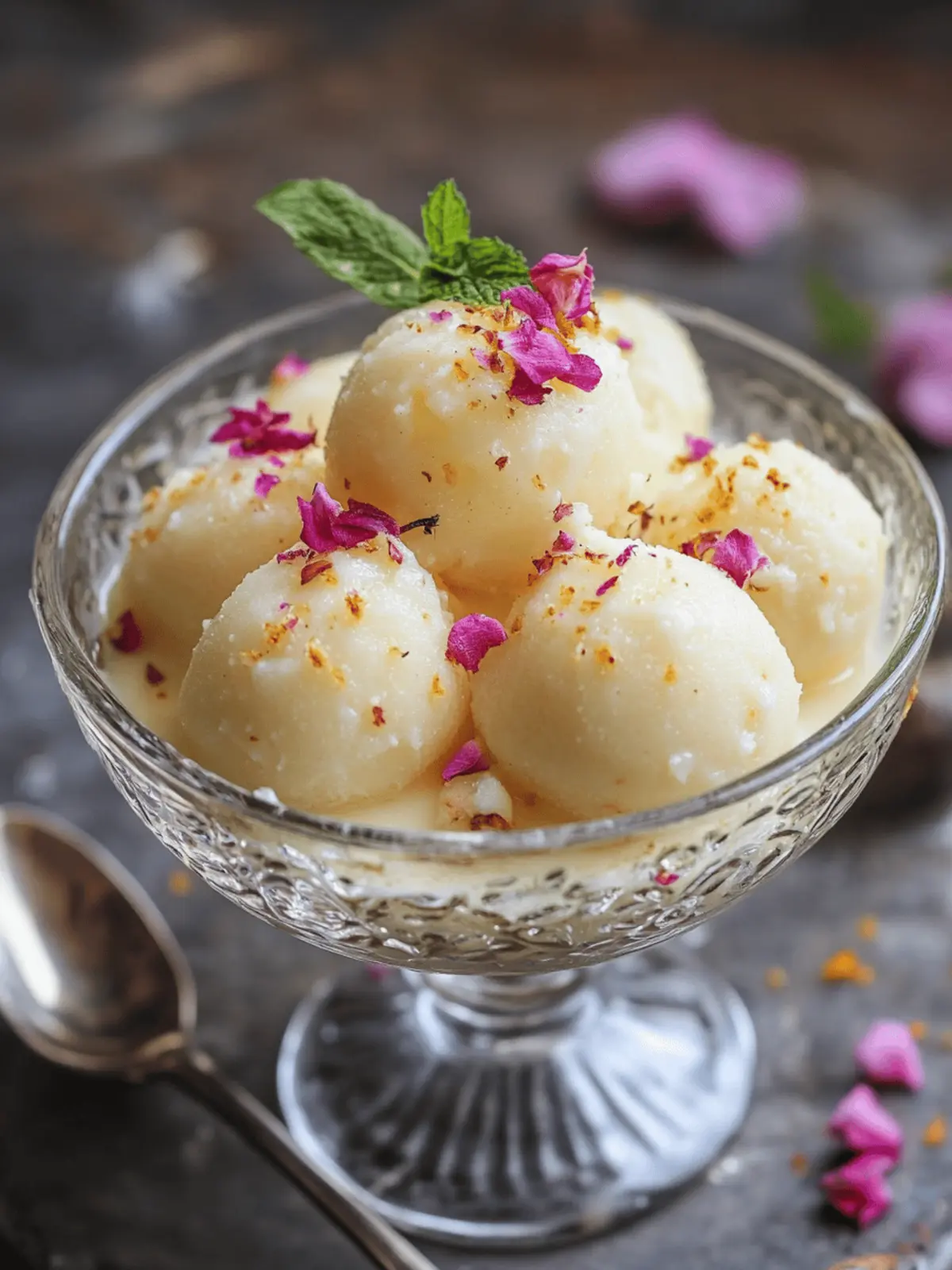 Custard Rasgulla Bliss