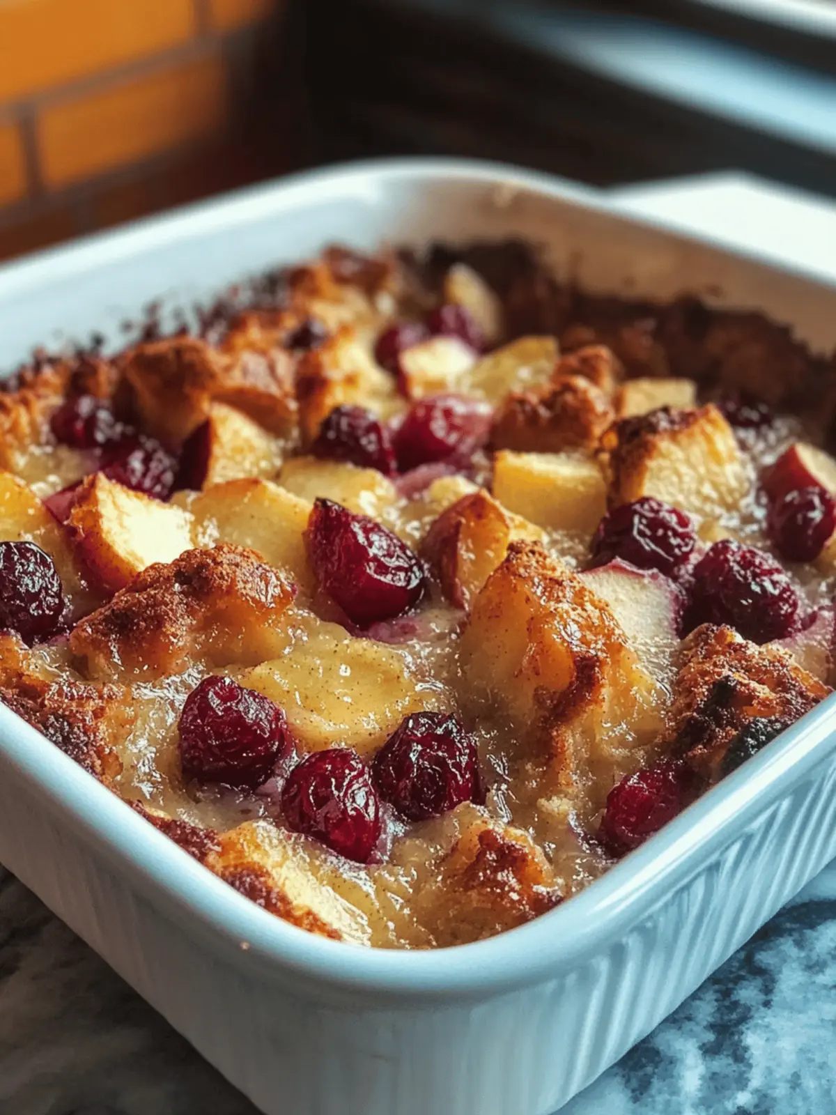 10-Minute Cranberry Apple Bake