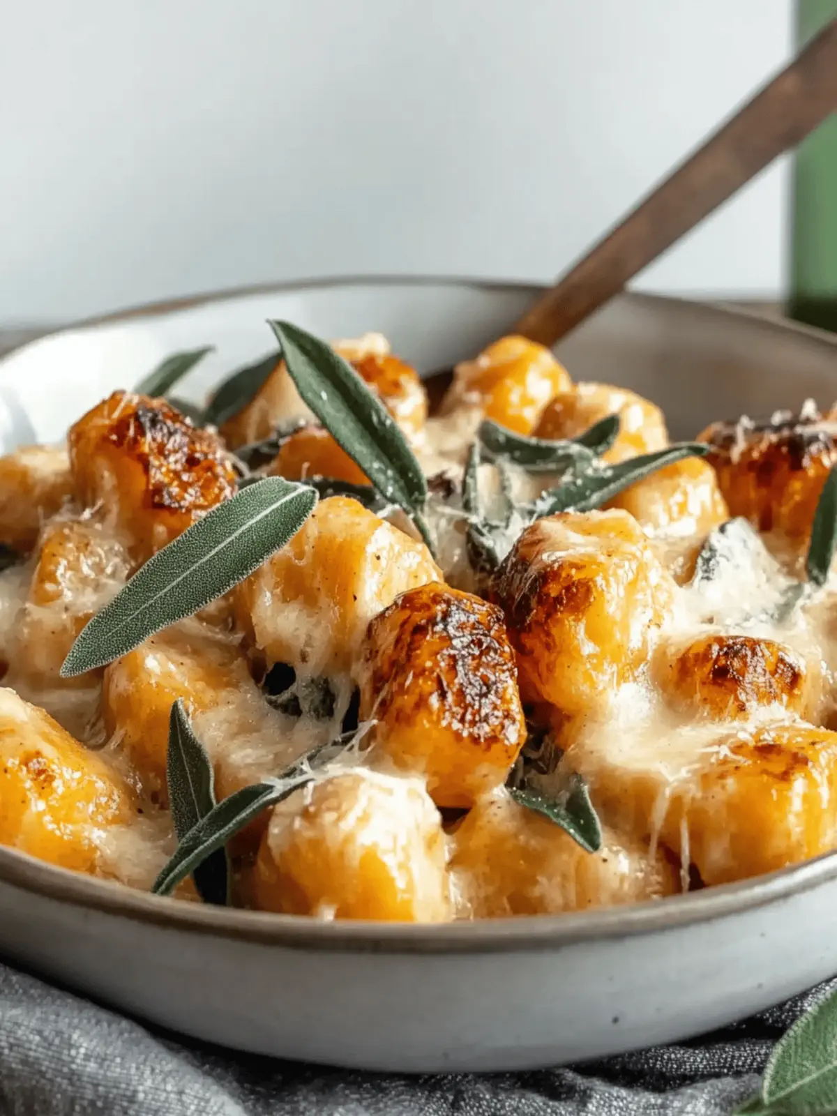 Air Fryer Pumpkin Gnocchi Bake