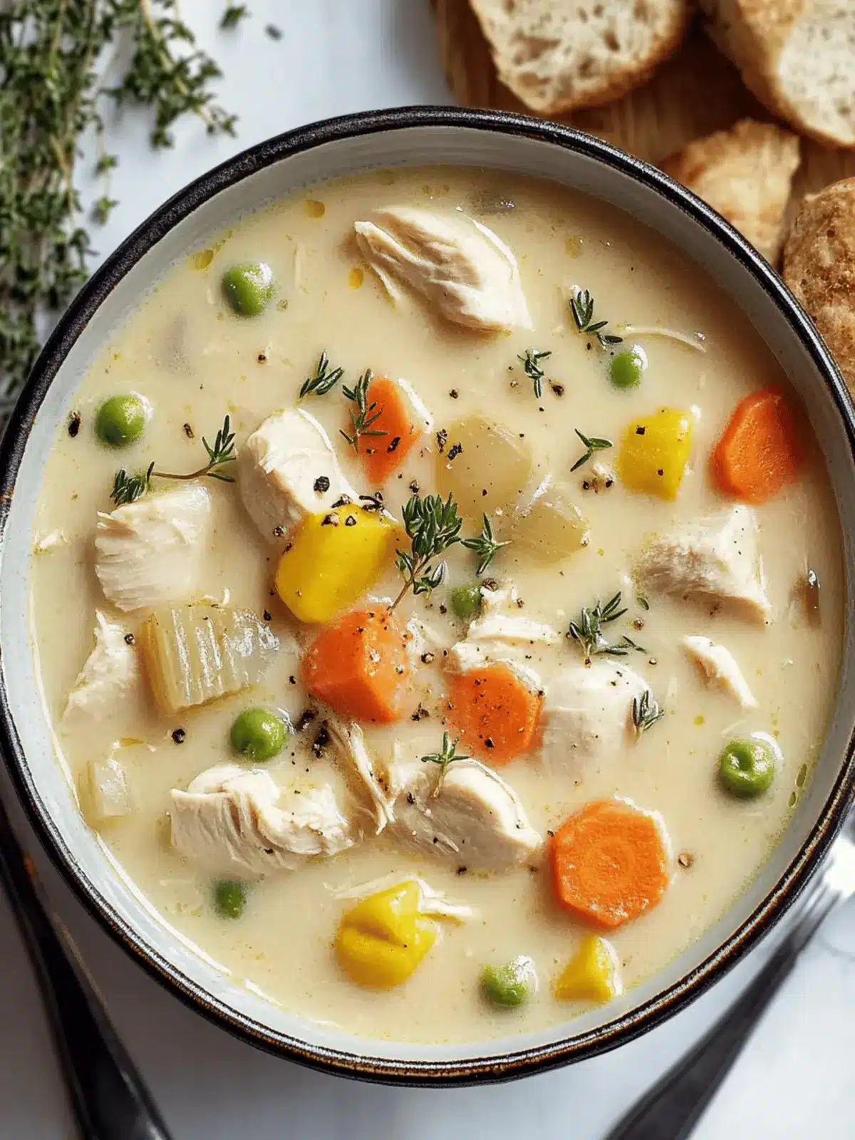 Creamy Chicken Maryland Soup