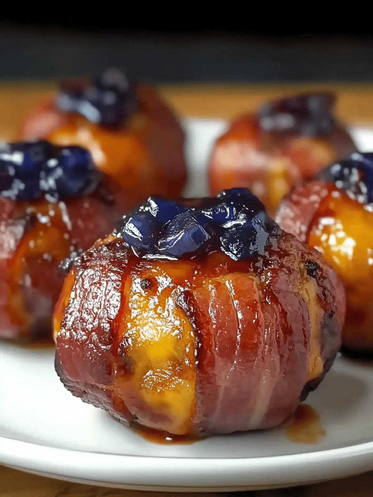 Cheddar Stuffed BBQ Bacon Bombs Recipe