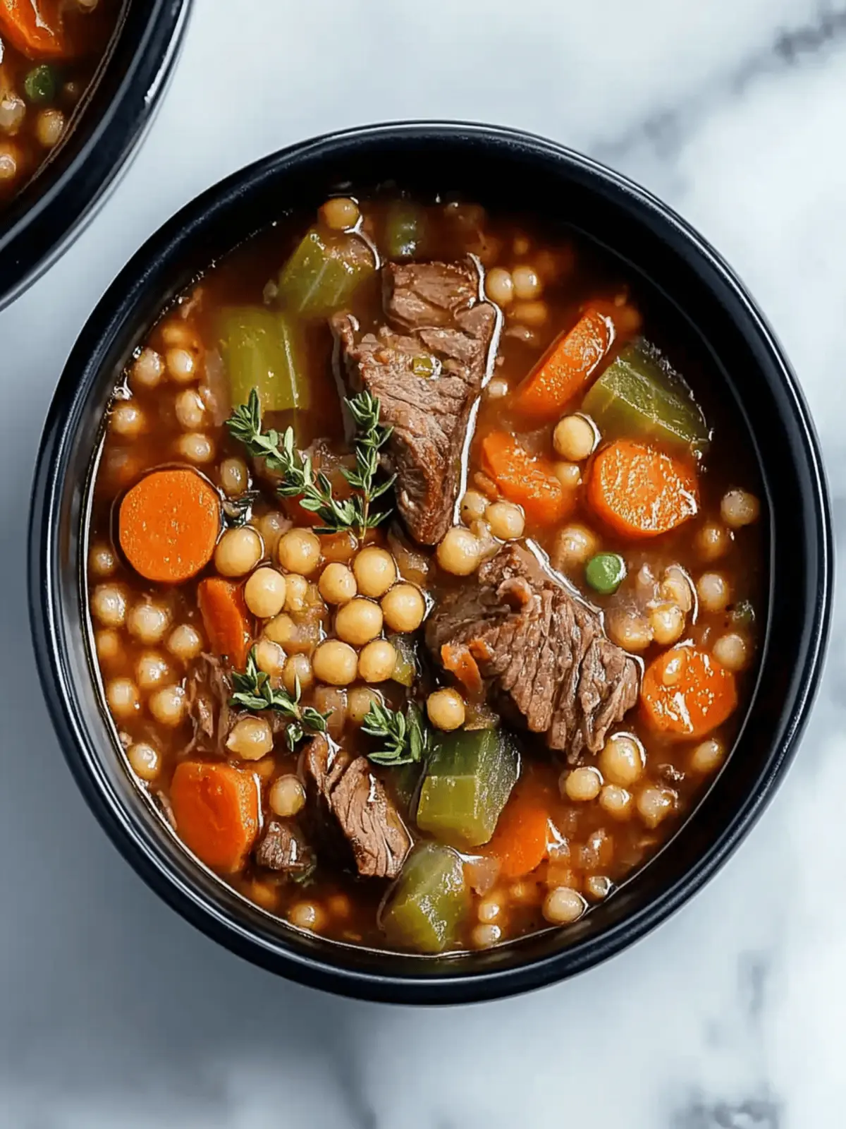 Classic Instant Pot Beef and Barley Soup