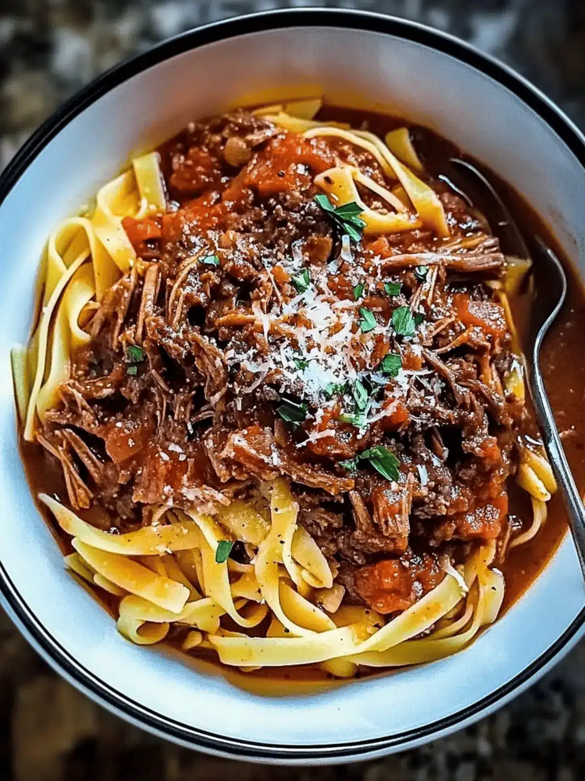 Sunday Slow Cooker Beef Ragu