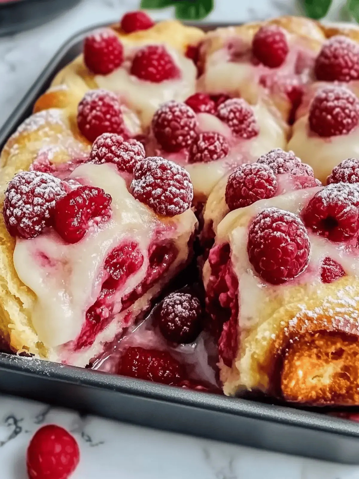 Raspberry Rolls Easy and Gooey