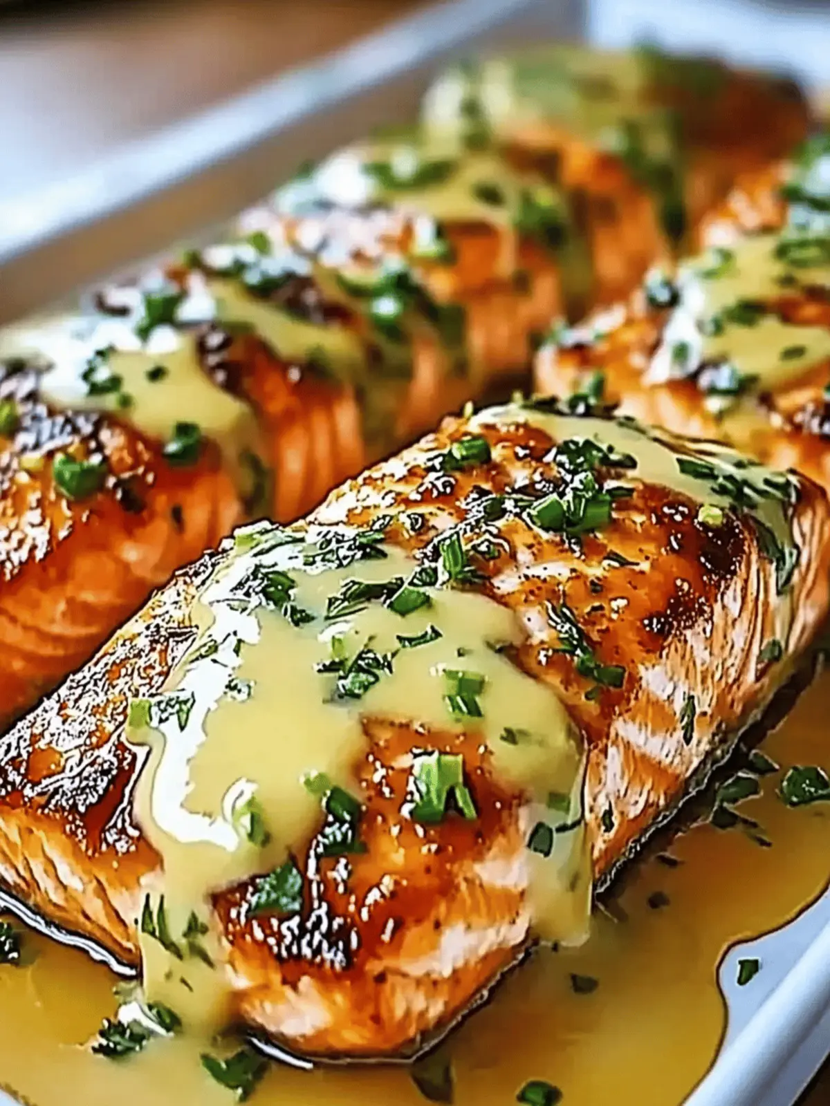 Honey-Lime Garlic Butter Baked Salmon