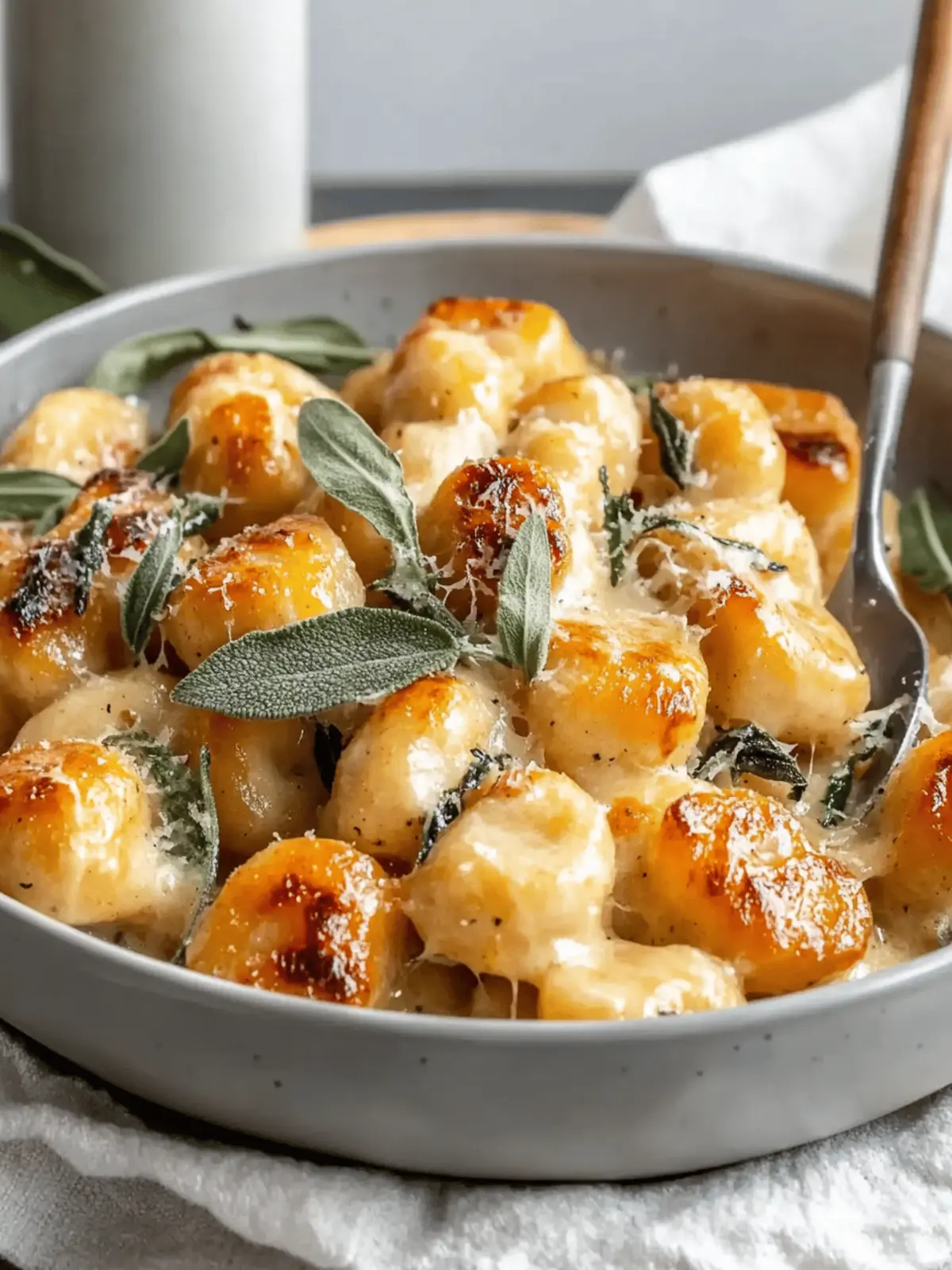 Air Fryer Pumpkin Gnocchi Bake