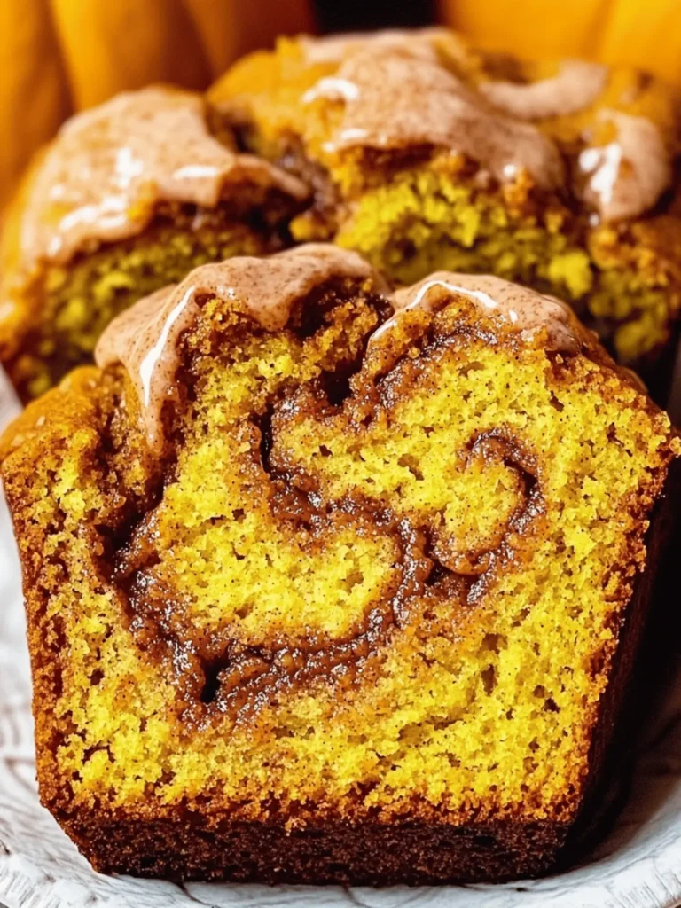 Cinnamon Swirl Pumpkin Bread Mini Loaves