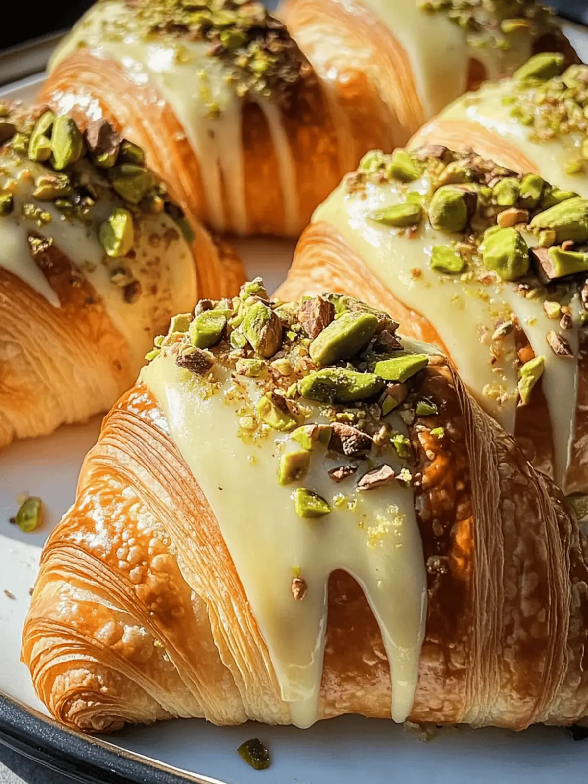 Pistachio Croissants