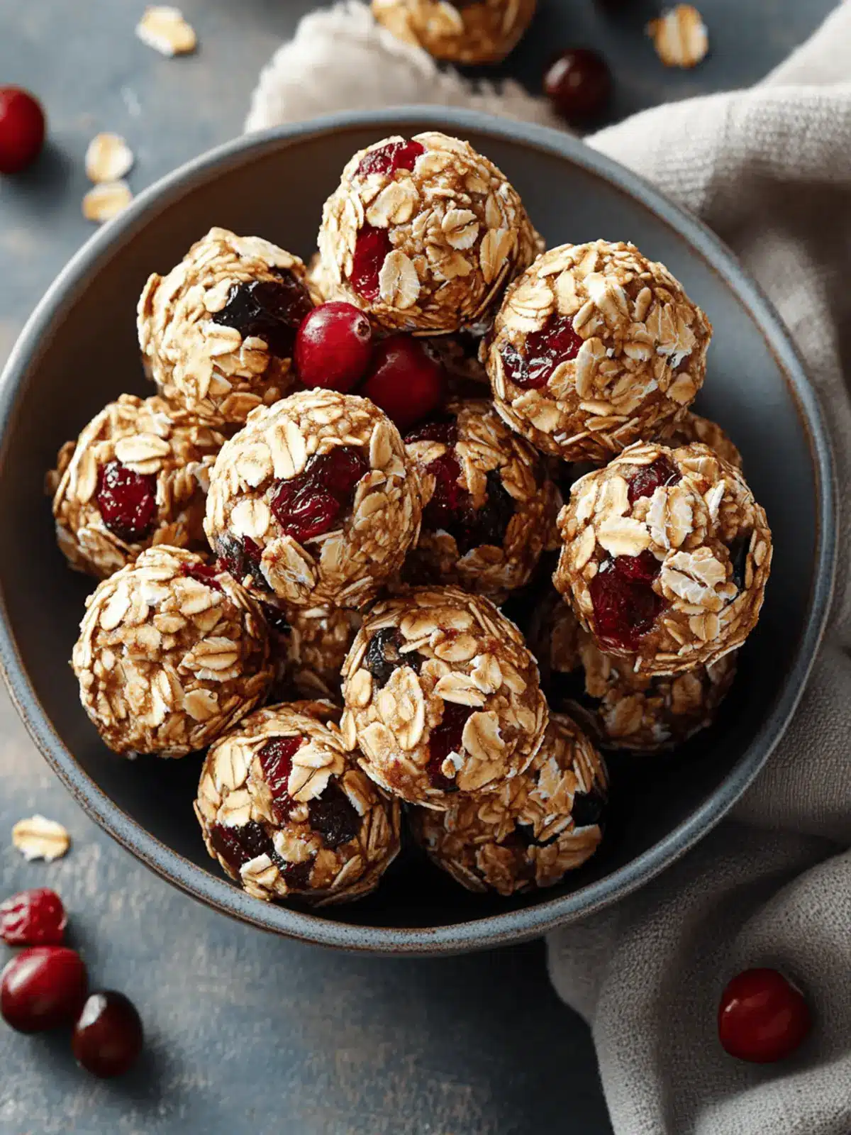 No-Bake Cranberry Oat Bites