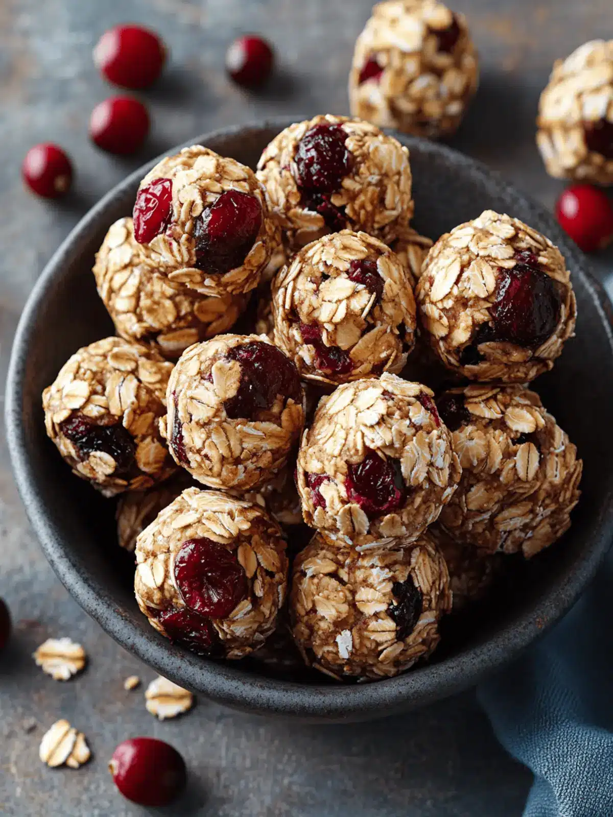 No-Bake Cranberry Oat Bites