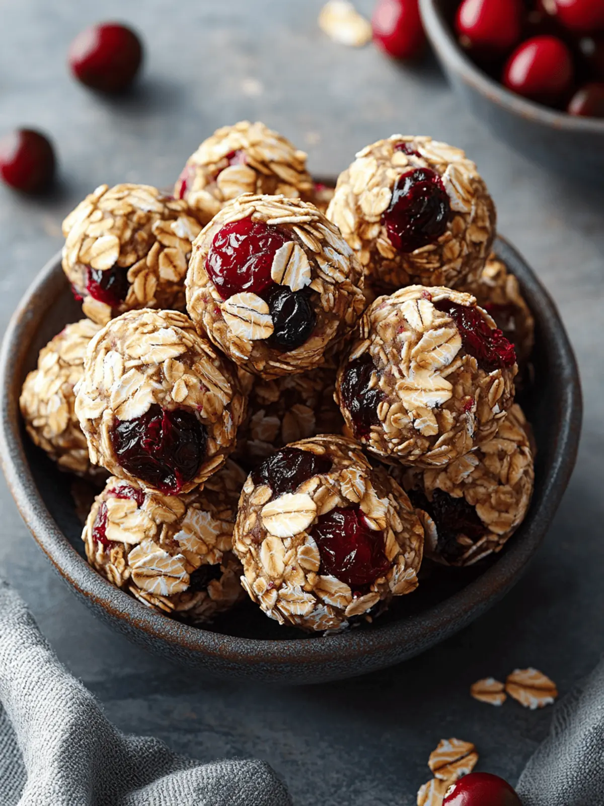 No-Bake Cranberry Oat Bites