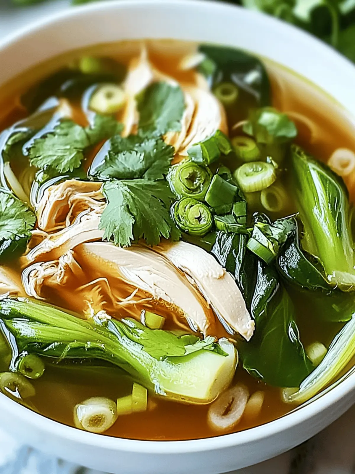 Bokchoy Chicken Soup
