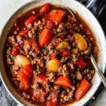 Crockpot Ground Beef Stew