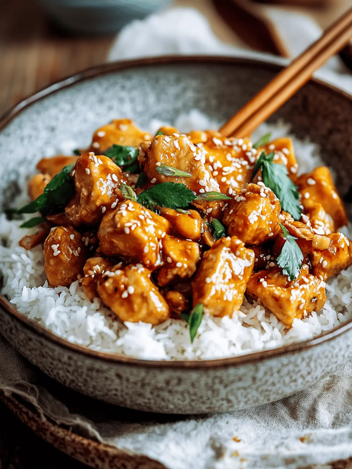 Easy Chinese Peanut Butter Chicken