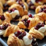 Cranberry Cream Cheese Crescent Bites