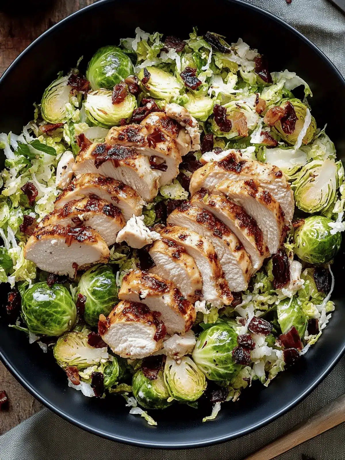 Chicken Brussels Sprout Salad