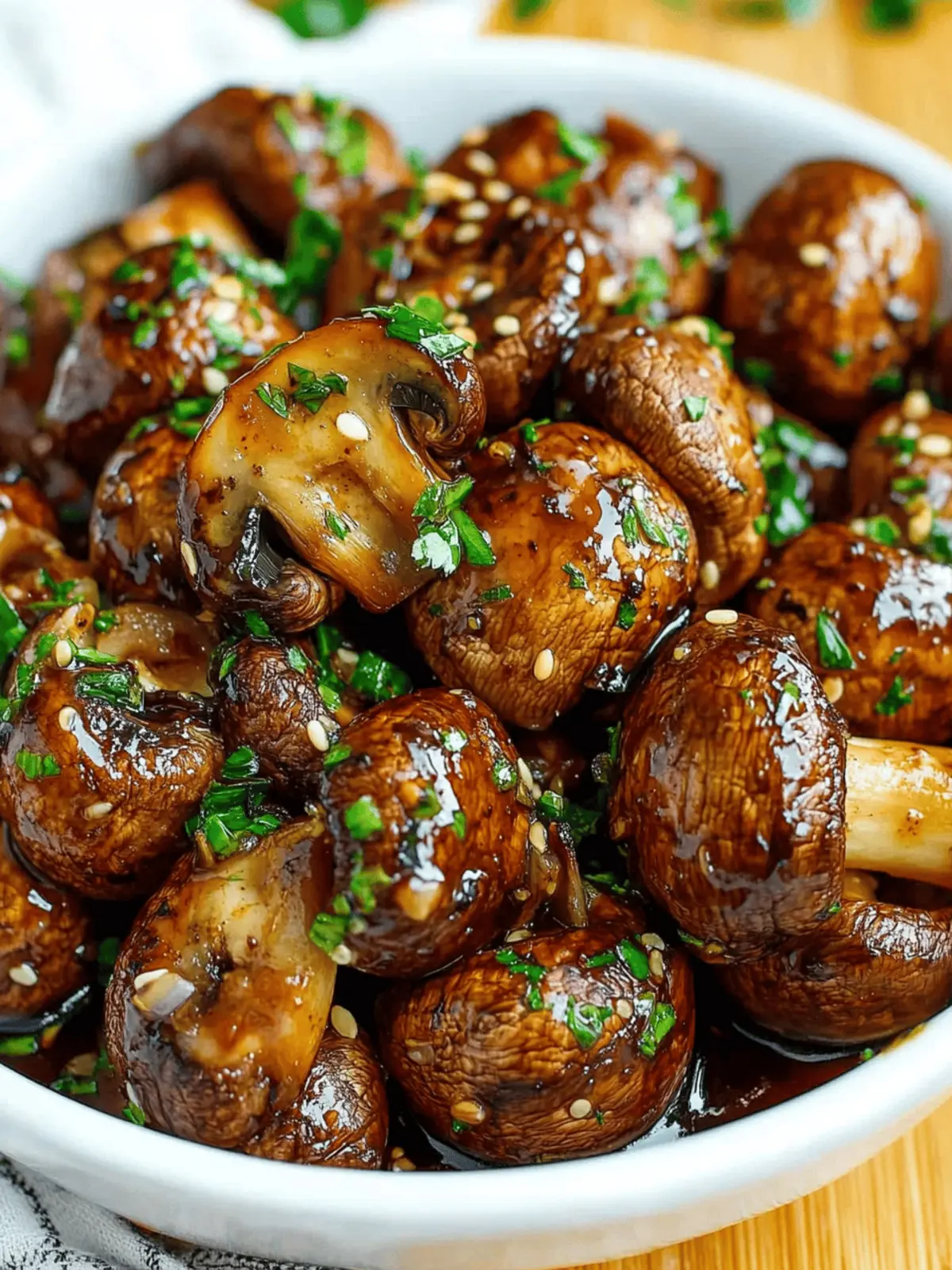 Balsamic Soy Roasted Garlic Mushrooms: Irresistibly Easy Delight 4 Balsamic Soy Roasted Garlic Mushrooms