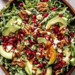 Pomegranate Christmas Salad with Honey Mustard Dressing