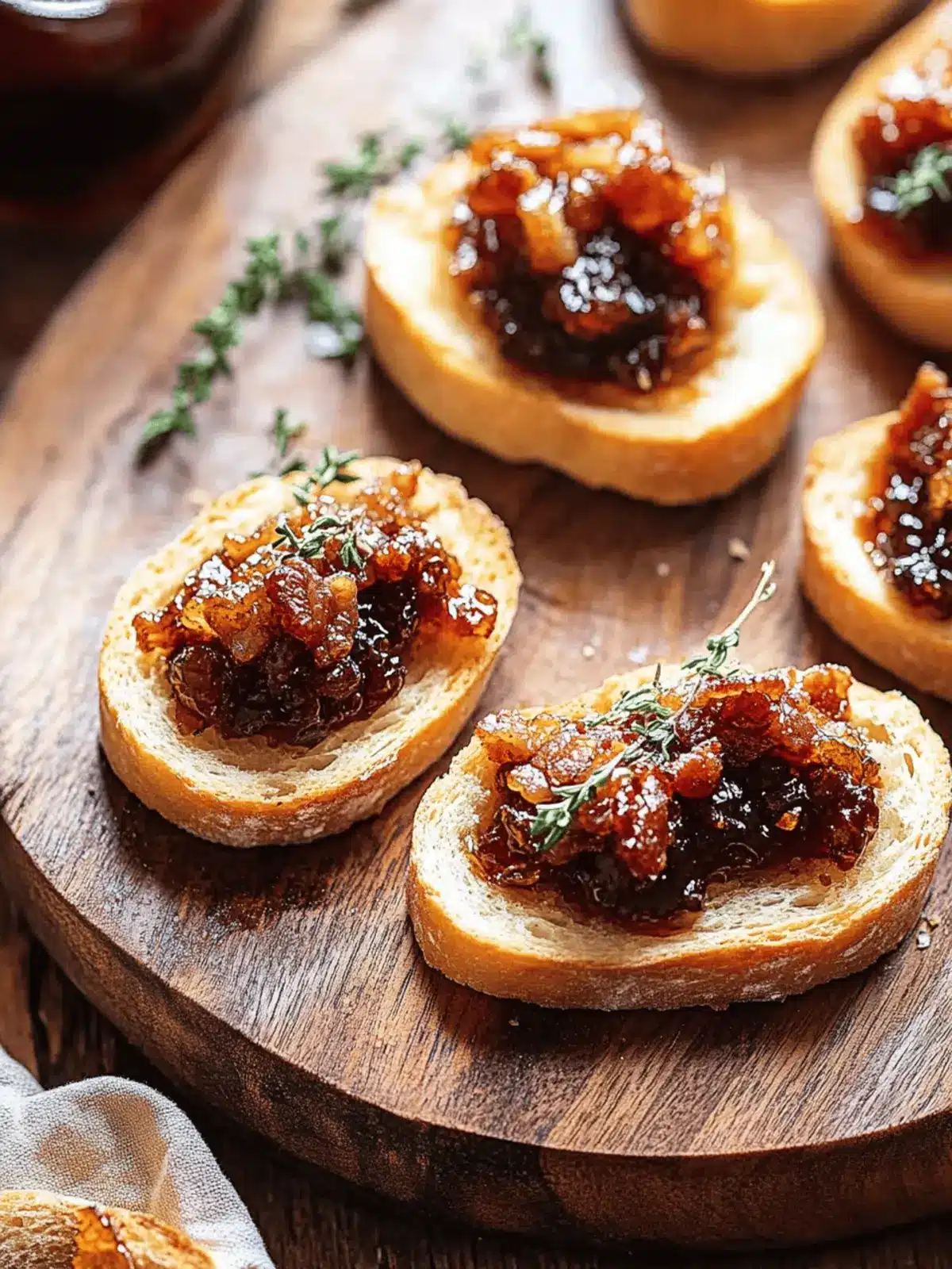 Bourbon Bacon Jam Crostini