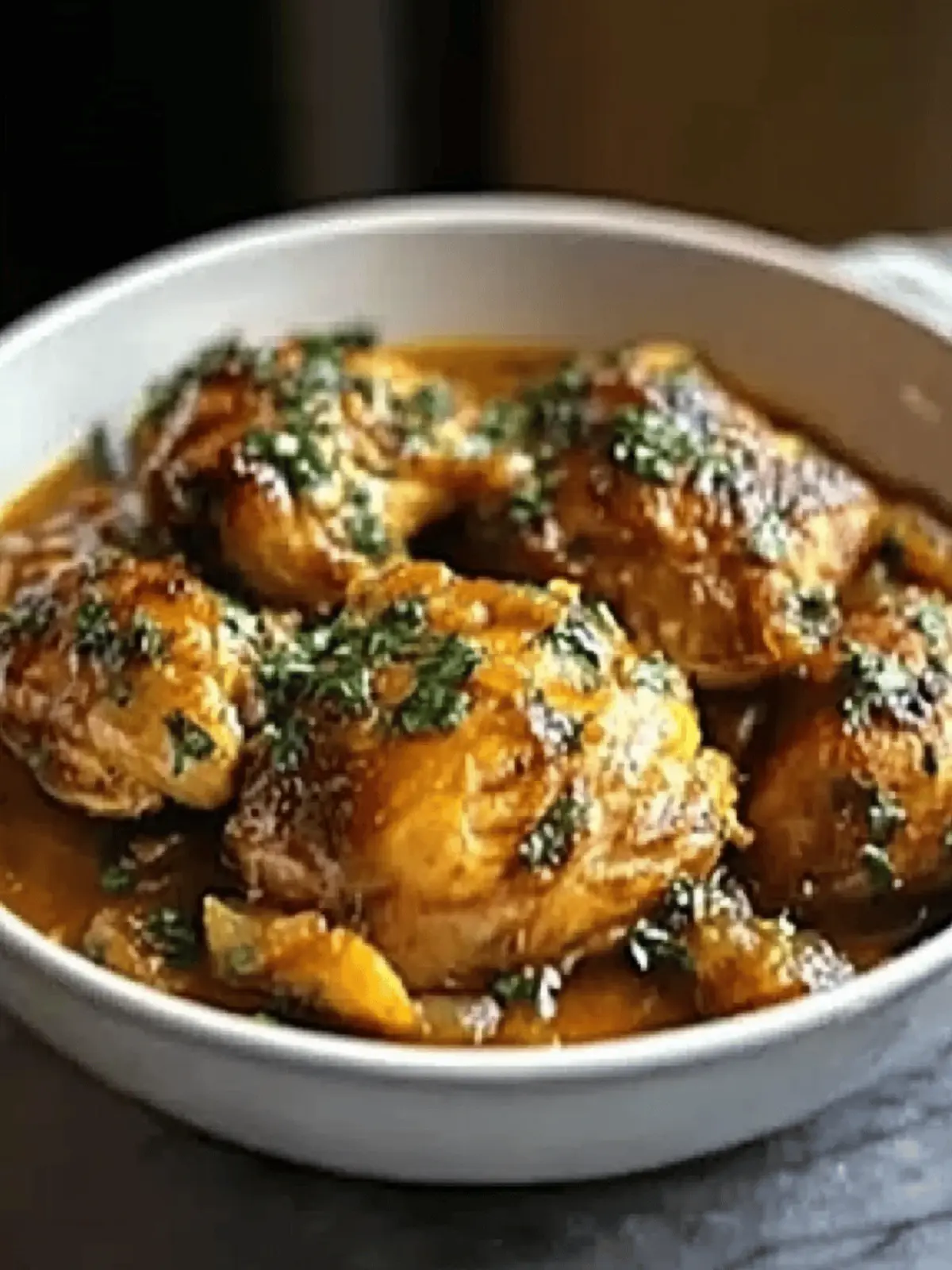 Crockpot Pumpkin Beer Braised Chicken