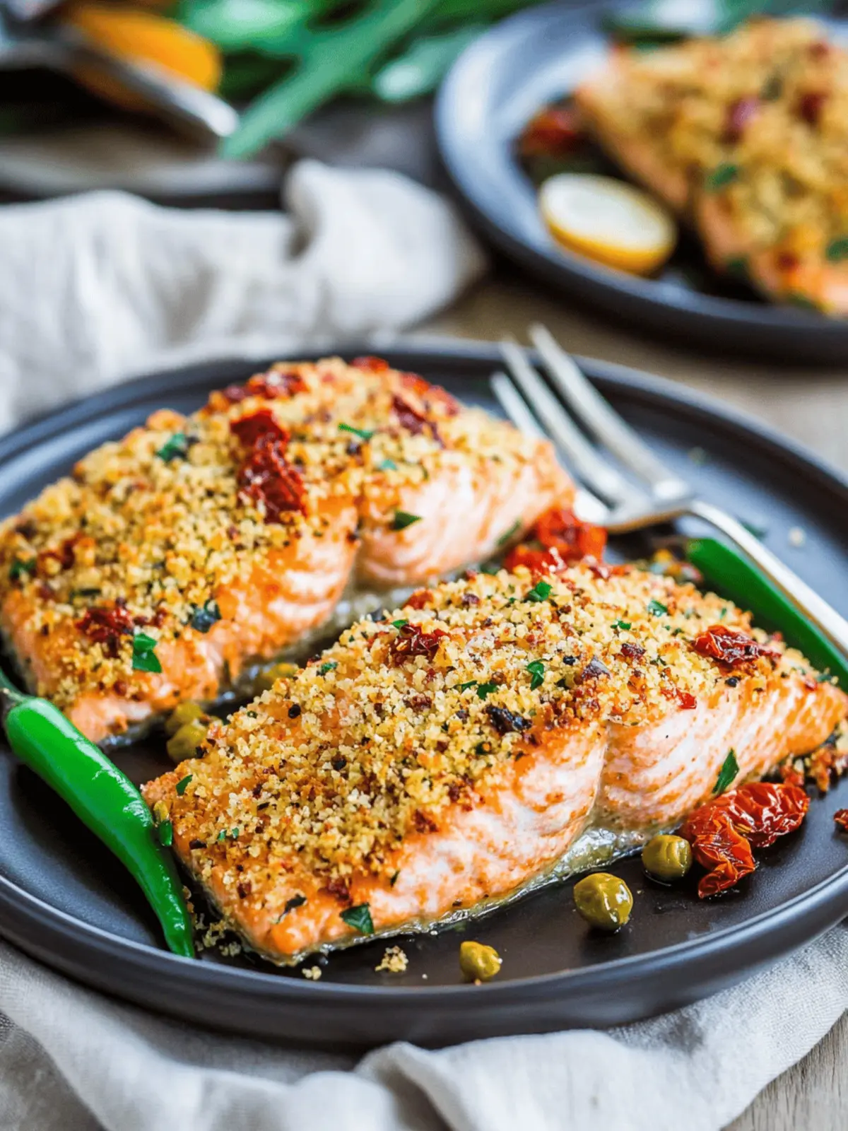 Sun-Dried Tomato Parmesan Crusted Salmon That's Simply Irresistible 4 Sun-Dried Tomato Parmesan Crusted Salmon