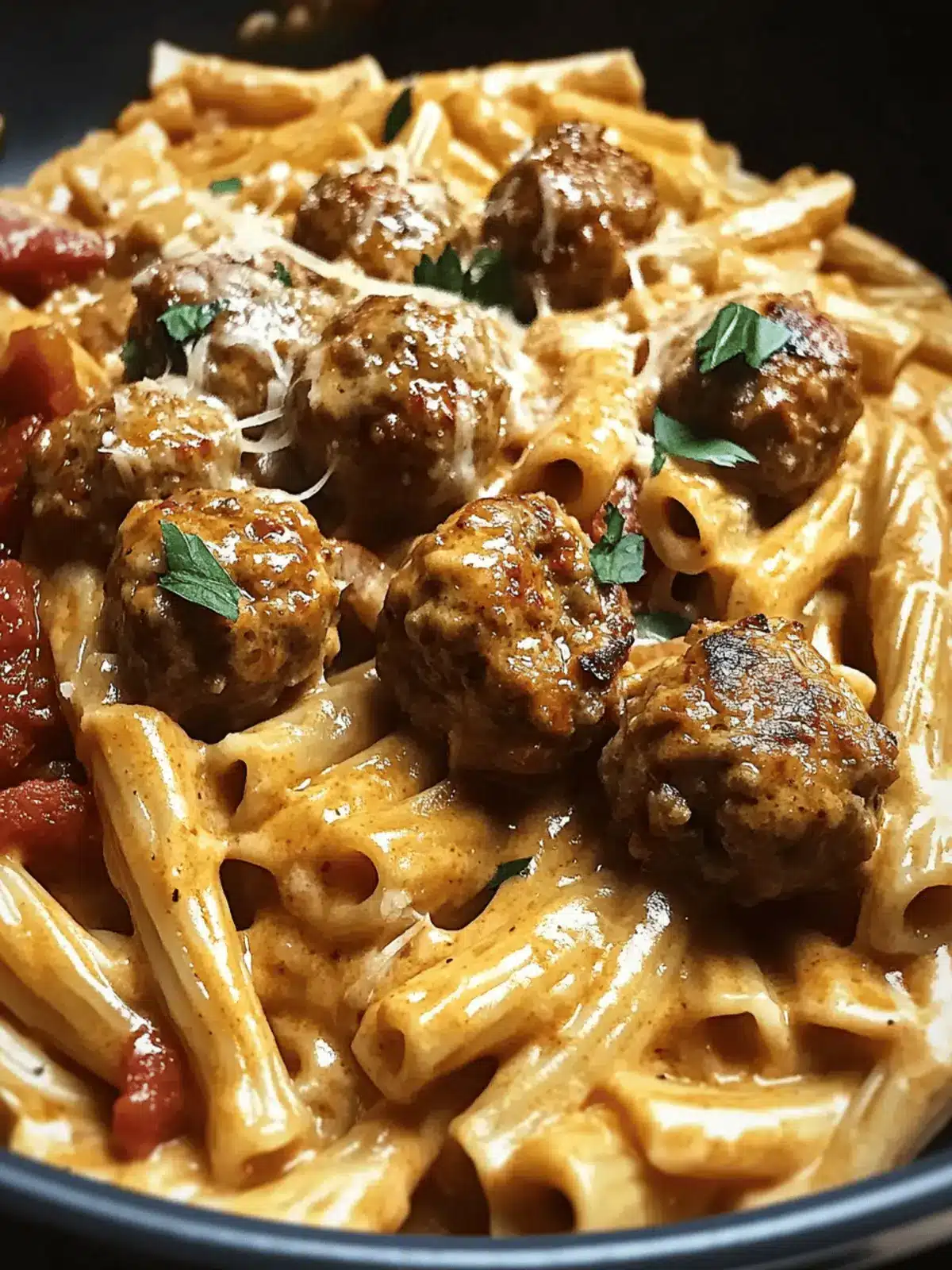 One-Pot Smoky Cajun Meatball Pasta