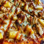 Pineapple Sriracha Chicken Outdoor Pizza