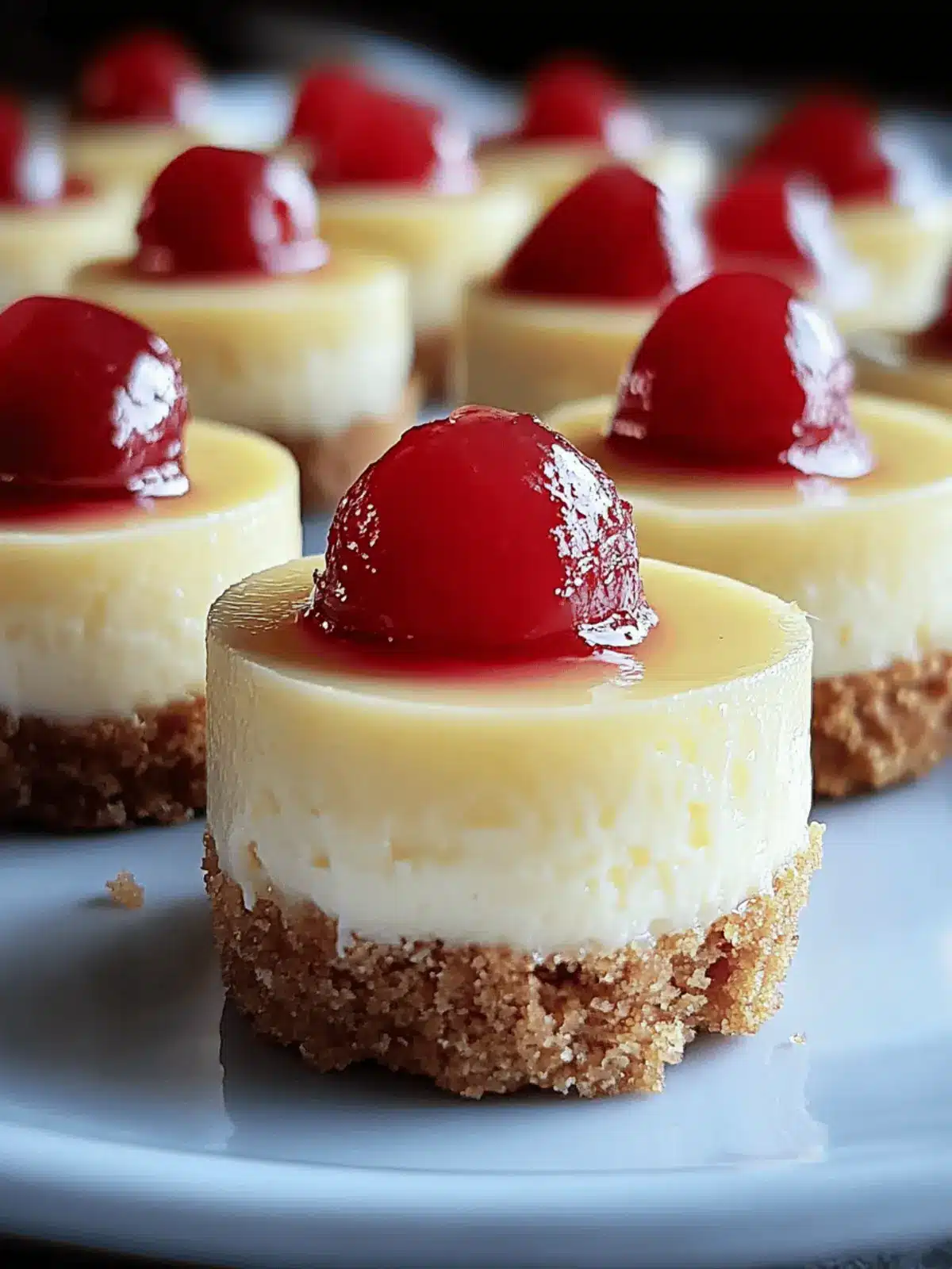 Mini Cheesecakes with Vanilla Wafer Crust