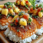 Coconut Crusted Salmon with Pineapple Salsa