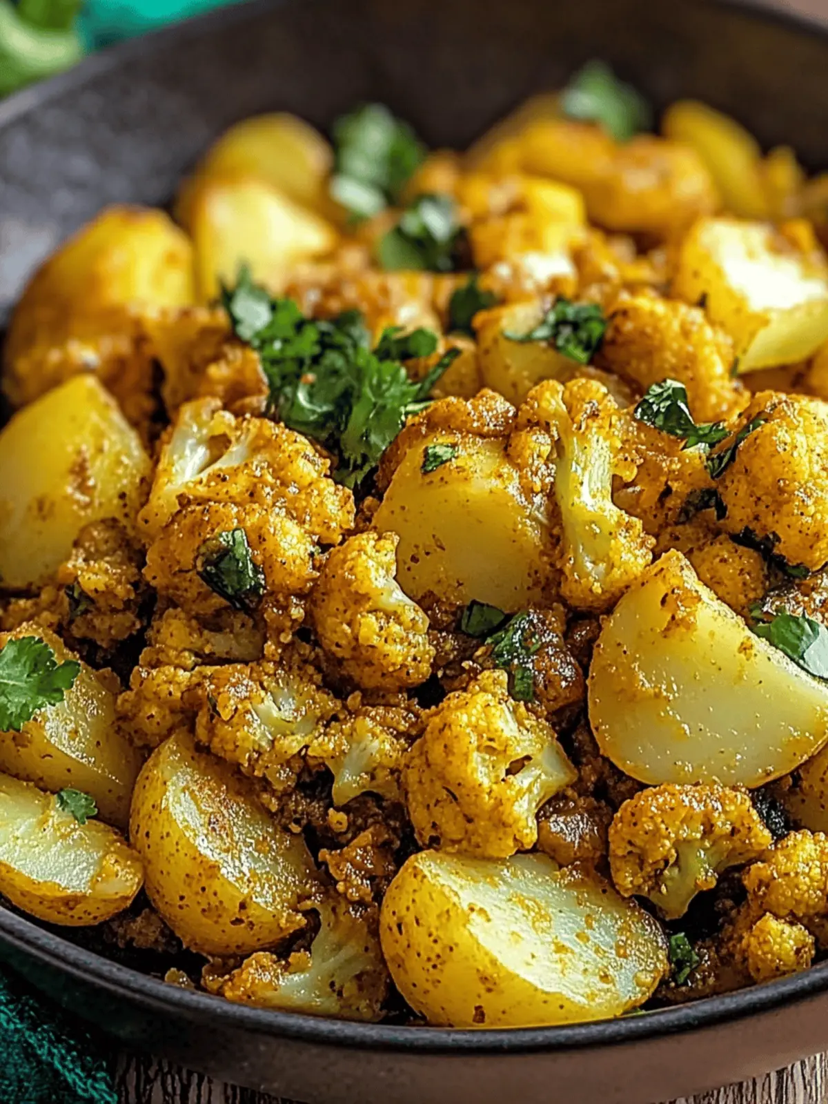 Aloo Gobi (Indian Spiced Potatoes and Cauliflower)