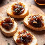 Bourbon Bacon Jam Crostini