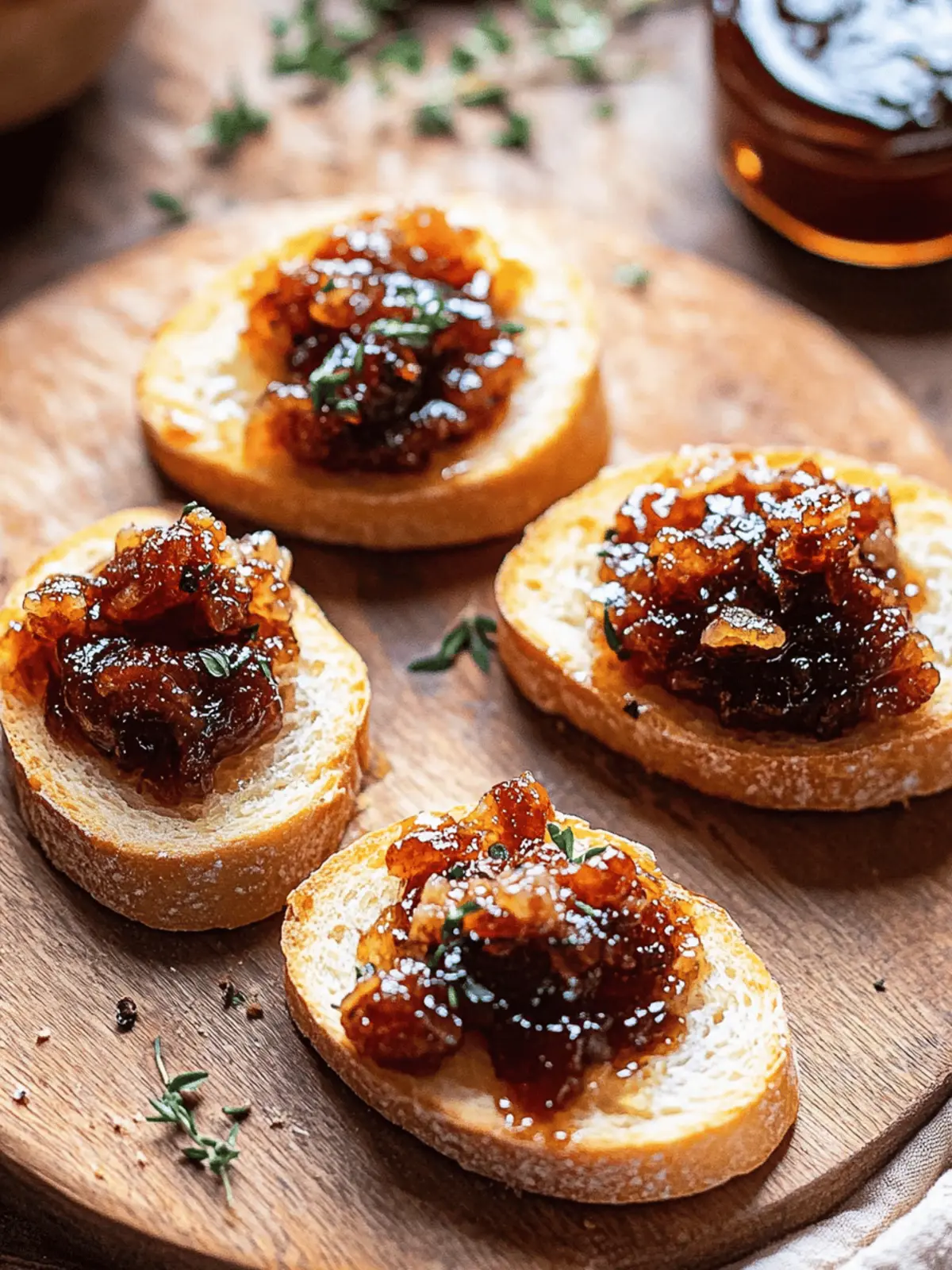 Bourbon Bacon Jam Crostini
