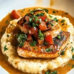 Creole Salmon and Grits