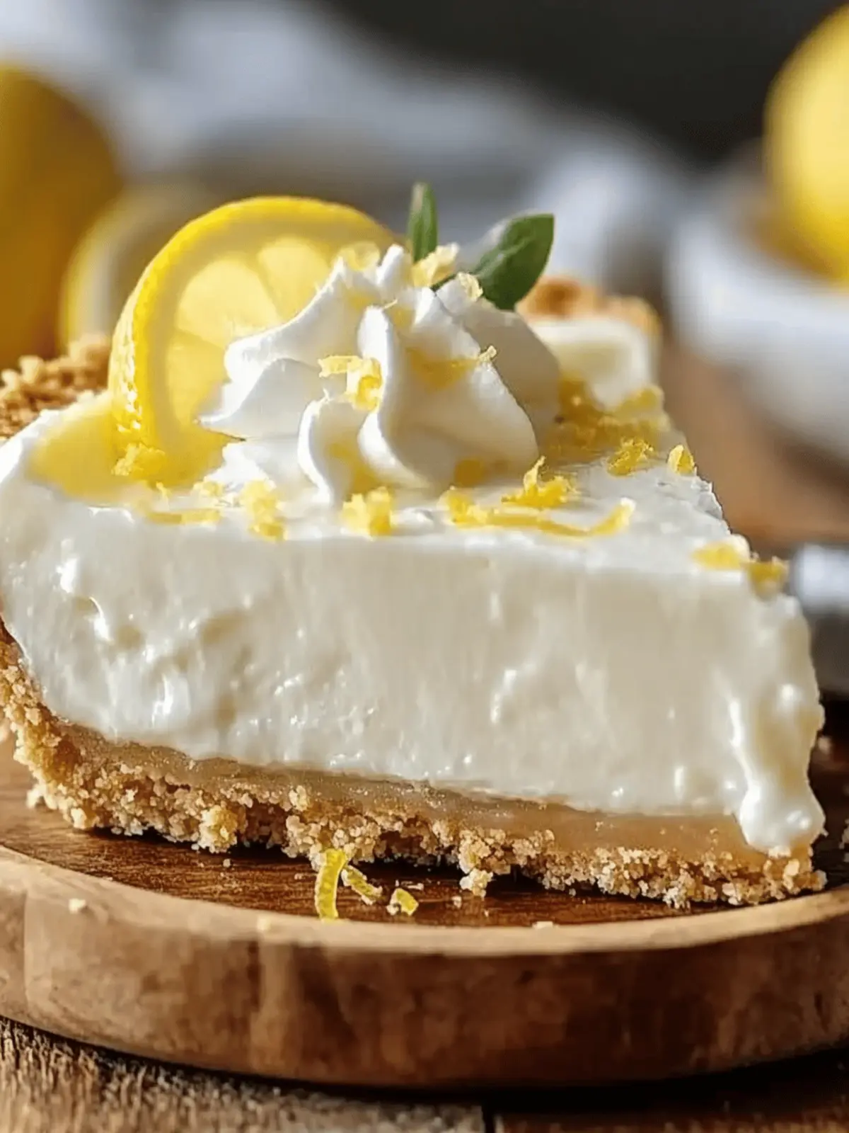 No-Bake Lemon Icebox Pie