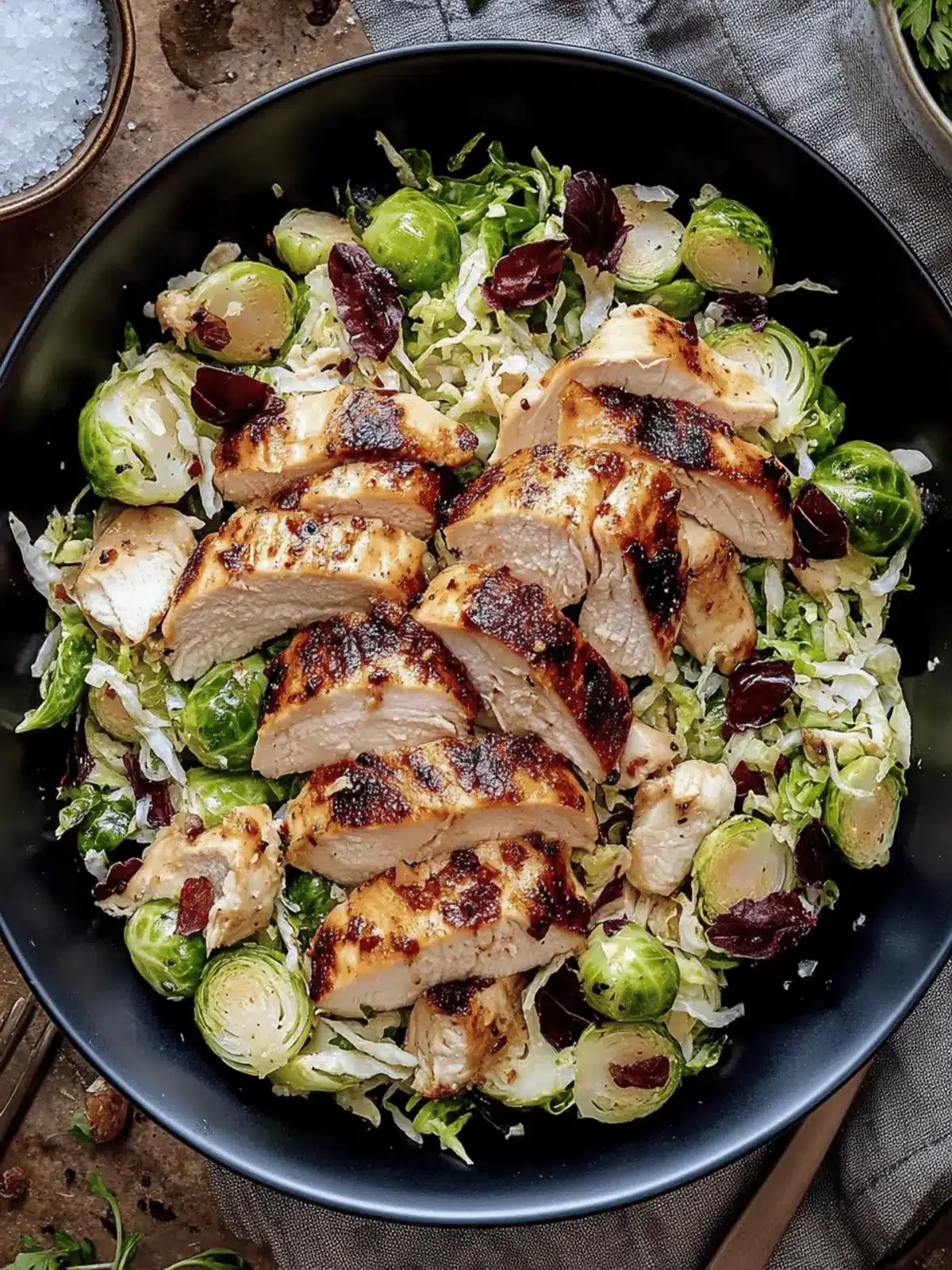 Chicken Brussels Sprout Salad