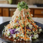 Crunchy Asian Cabbage Slaw with Addictive Sesame Dressing