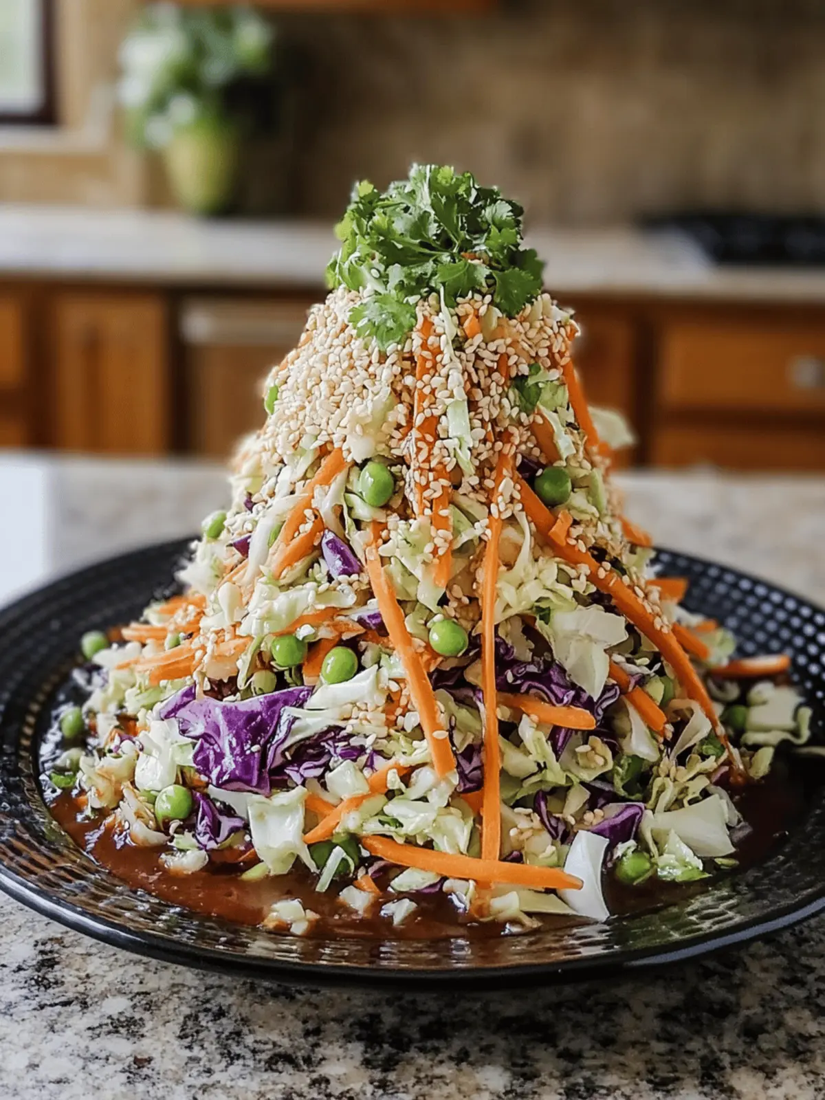 Crunchy Asian Cabbage Slaw with Addictive Sesame Dressing