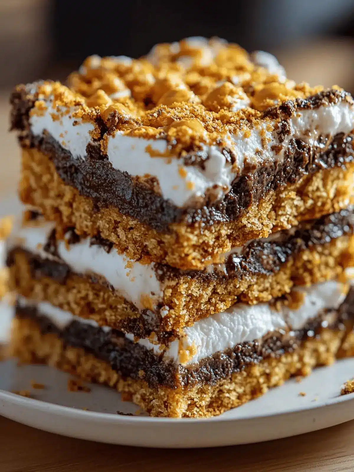 Vegan Pumpkin S'mores Cookie Bars