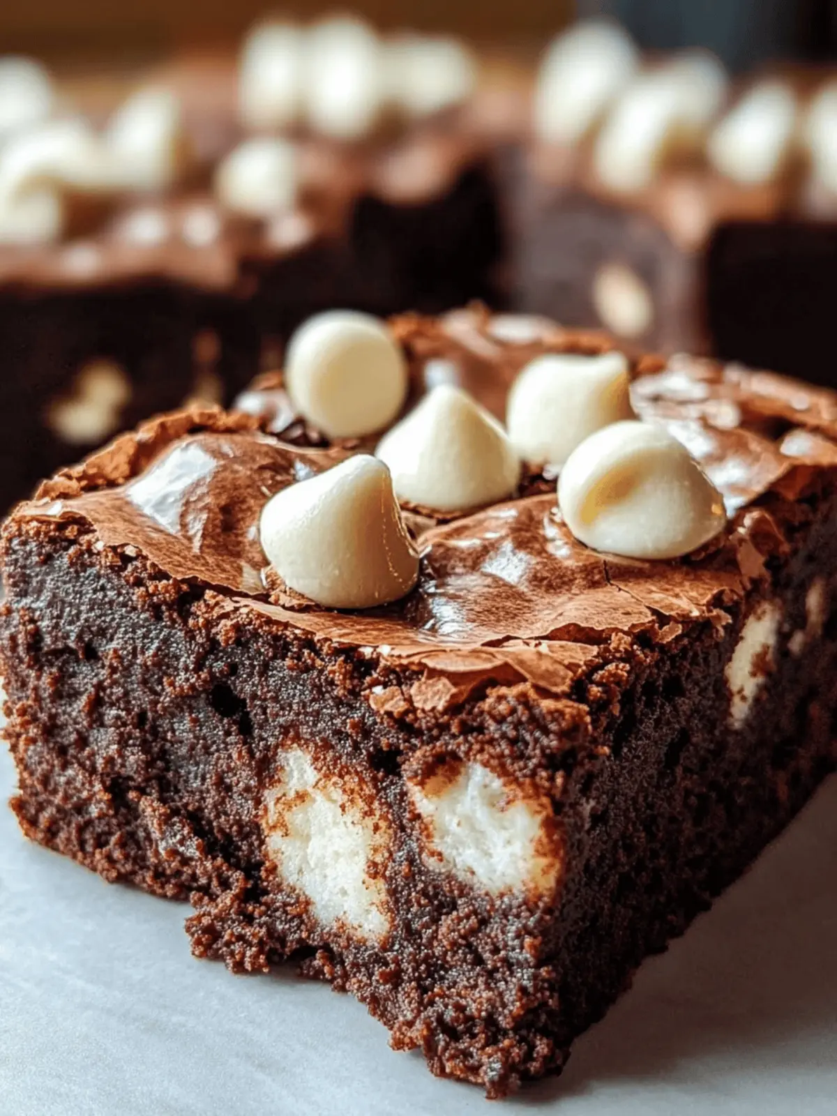 Decadent Hot Chocolate Brownies with Gooey Marshmallow Topping 2 Hot Chocolate Brownies