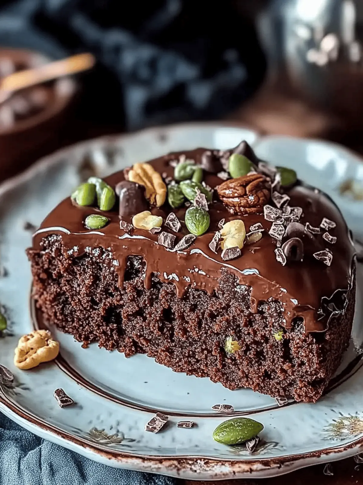 Vegan Spiced Choco Zucchini Coffee Cake