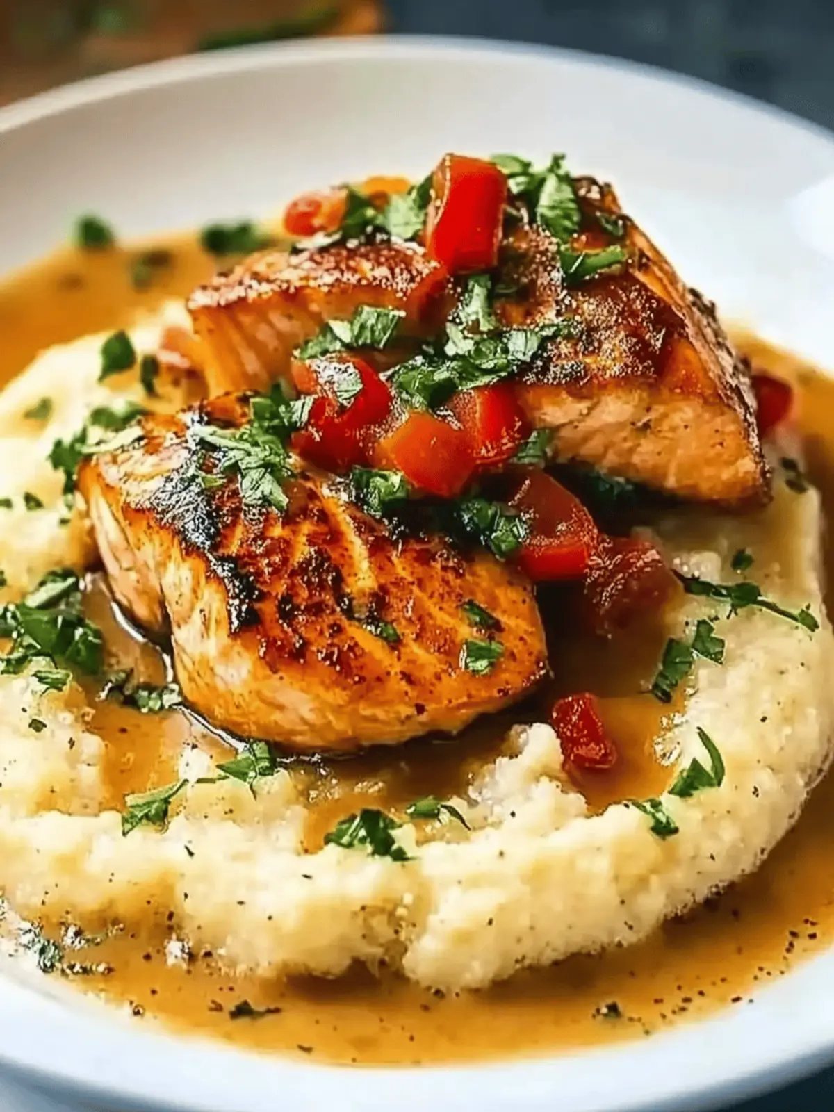 Savory Creole Salmon and Grits for Ultimate Comfort وفے 3 Creole Salmon and Grits