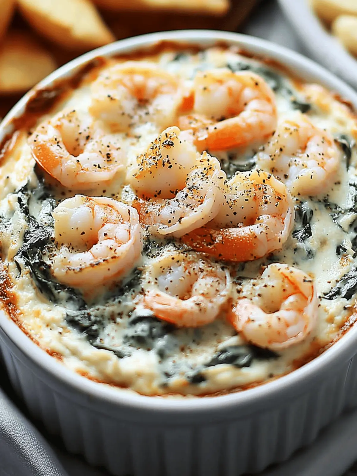 Creamy Shrimp & Crab Spinach Dip