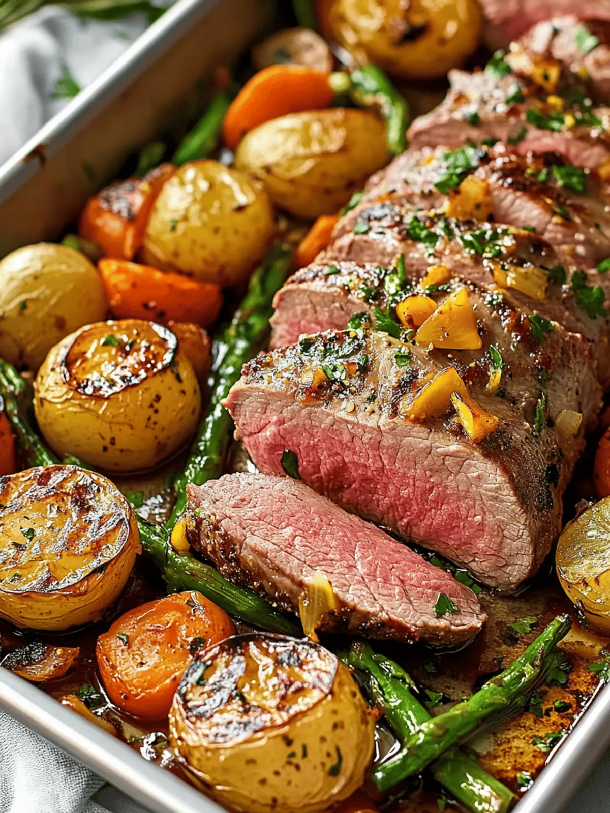 Beef Tenderloin Sheet Pan Dinner