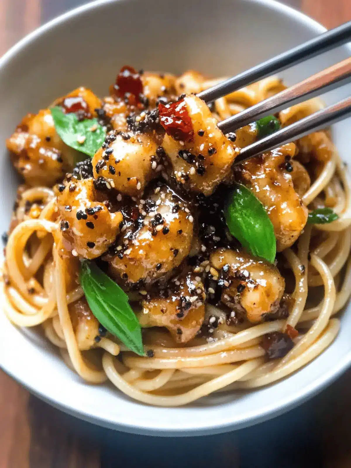 Vegan Singapore Black Pepper Sauce Spaghetti