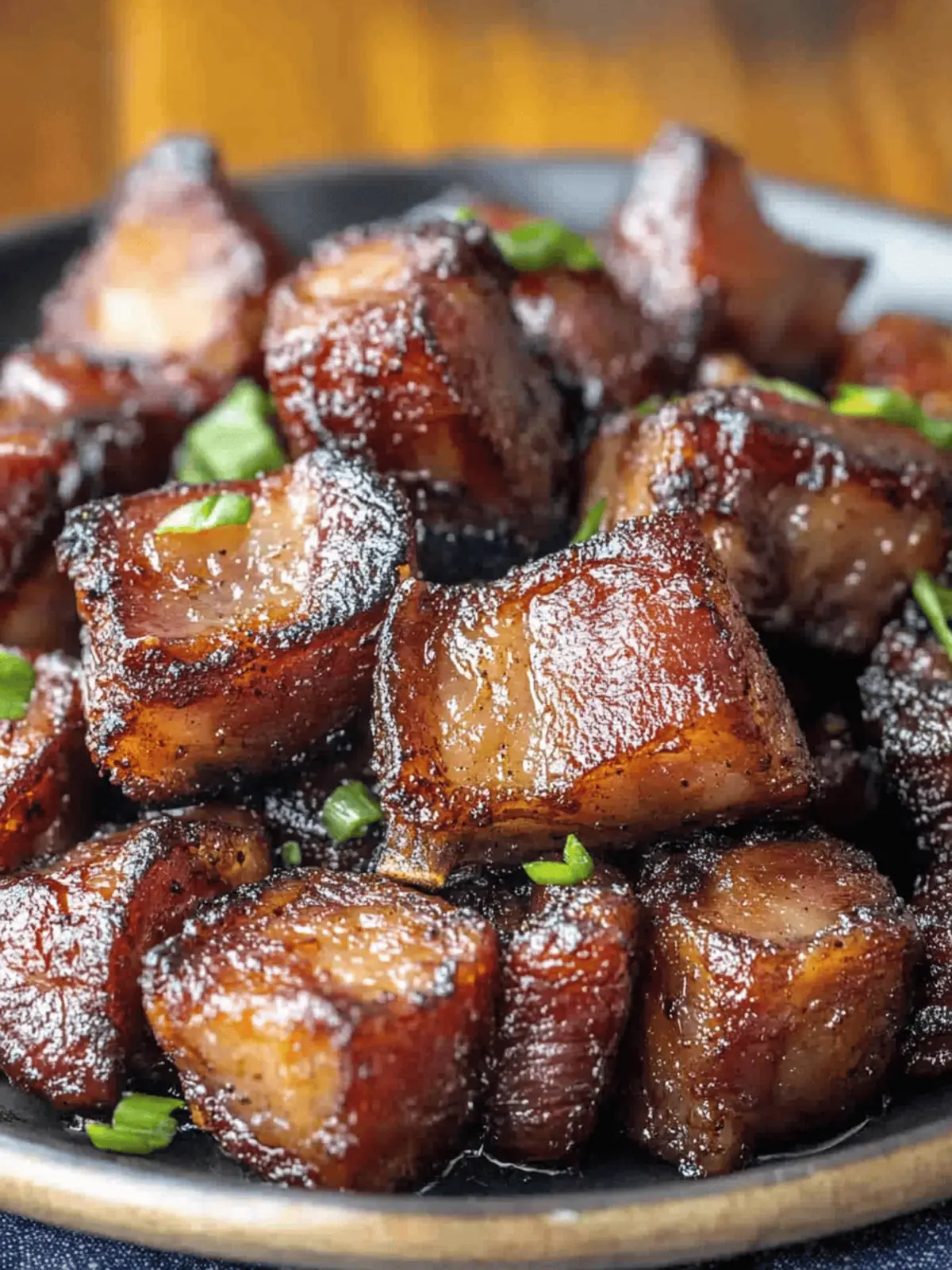 Air Fryer Pork Belly Bites
